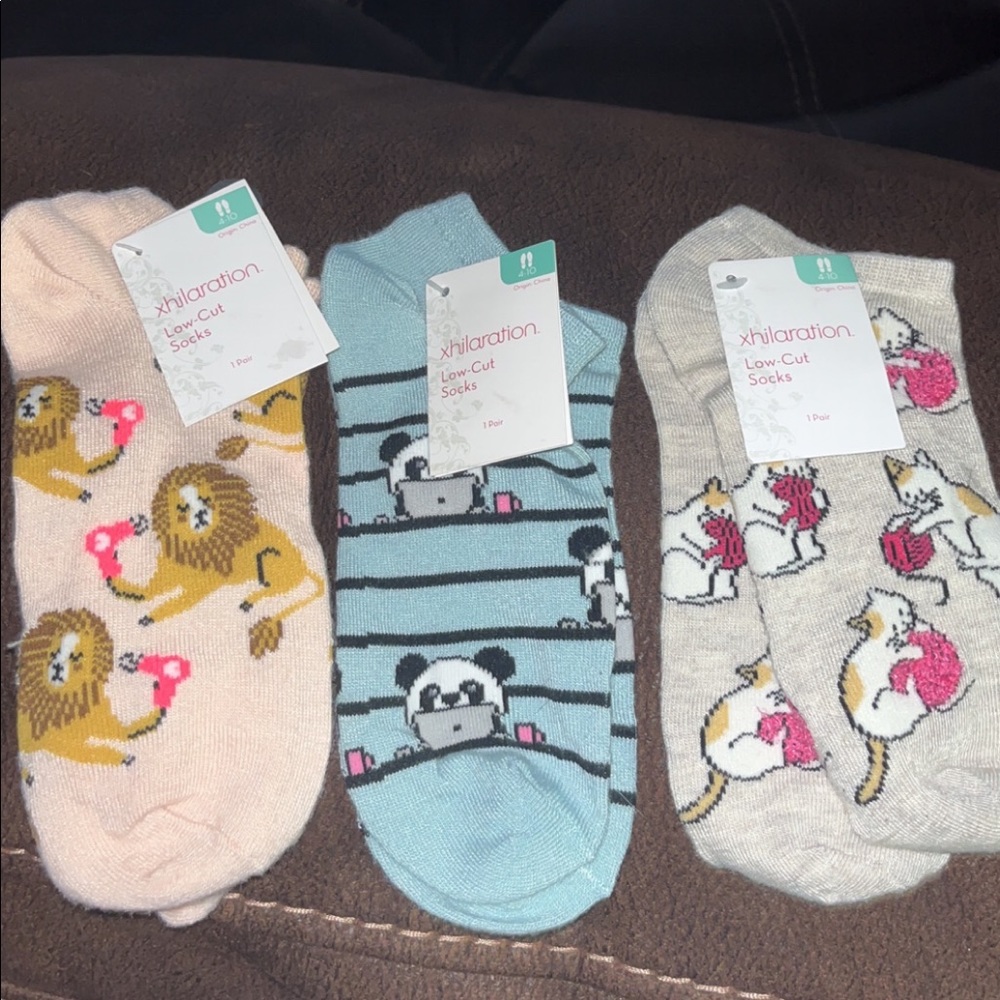 NWT set of 3 target xhilaration socks animals